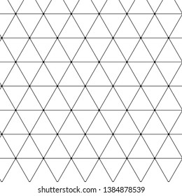 Seamless Monochrome Pattern Triangles Rhomb Octagon Stock Vector ...