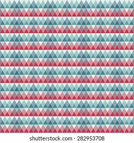 Abstract triangle seamless colorful pattern