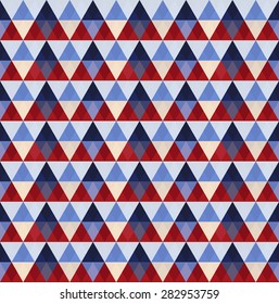 Abstract triangle seamless colorful pattern