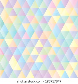 abstract triangle seamless pastel vector background