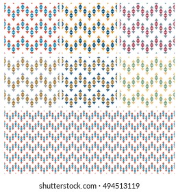 Abstract Triangle seamless pattern. Pattern can be used for wallpaper, cover fills, web page background, surface textures. Vector linen texture.