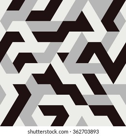 Abstract Triangle Seamless Pattern. Vector illustration.