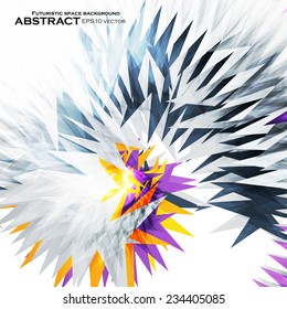 Abstract triangle shape background, colorful illustration eps10
