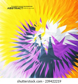 Abstract triangle shape background, colorful illustration eps10
