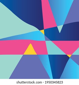 abstract triangle shape and beautiful background with gradation color. good use for monitor screen, website background, wallpaper banner, hard cover book, exercise book cover and others