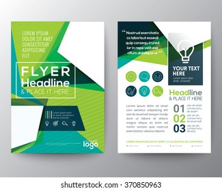 Abstract Triangle shape Poster Brochure Flyer design Layout vector template in A4 size