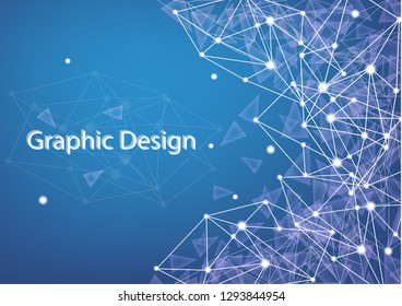 Abstract triangle shaped background for web design / print / presentation / book cover - vector graphics