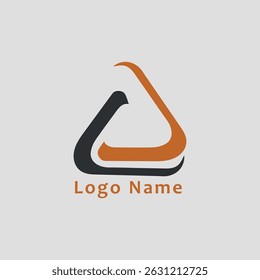 Abstract Triangle Shaped Logo for Business and Startup. Suitable for diverse industries such as startups, business, technology, and creative sectors.