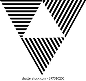 Abstract Triangle Shape.Unusual Vector Triangular Background.