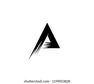 Abstract Triangle Sharp Style Monogram Logo