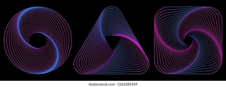 Abstract triangle, square, circle shapes in trendy neon color. Trendy retro 1980s, 90s style. Print, poster, banner.. Vector illustration.