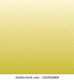 Abstract triangle and square shapes on yellow background, vector illustration