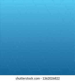 Abstract triangle and square shapes on blue background, vector illustration