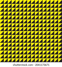 Abstract triangle in square yellow black blanquette designer cut