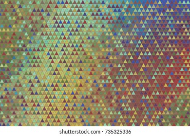 Abstract triangle strip geometric pattern, colorful & artistic for graphic design, catalog, textile or texture printing & background. Vector illustration graphic.