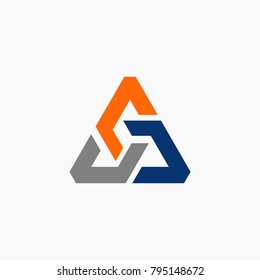 Abstract triangle symbol