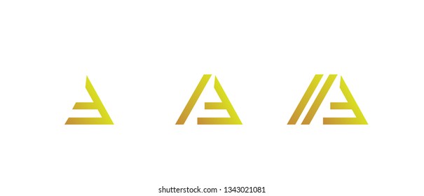 abstract triangle symbol, sign, logo, icon