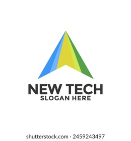 Abstraktes Dreieck Technologie Logo, Corporate Sound Vektorgrafik Logo Vorlage