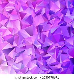 Abstract triangle tile mosaic background - vector graphic design from triangles in purple tones