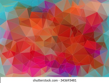 Abstract triangle two-dimensional  colorful background for web design