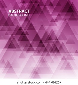 Abstract triangle vector background.