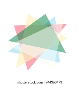Abstract triangle vector background for application cover and website design
