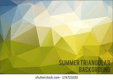 Abstract triangle vector background. Vector Illustration, eps10, contains transparencies.