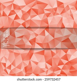 Abstract triangle vector background with a place for your text. With paper like effect with a shadow.can be used for brochure and flyer., Eps 10 vector illustration.