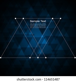 Abstract triangle vector background for Your Text | EPS10 Design