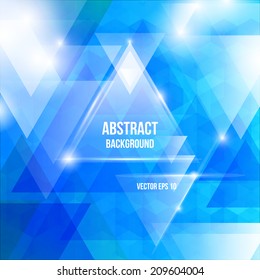 Abstract triangle vector background for Your Text