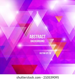 Abstract triangle vector background for Your Text