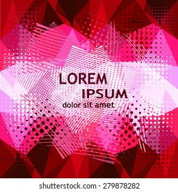 Abstract triangle vector background for Your Text