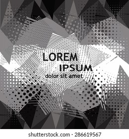 Abstract triangle vector background for Your Text