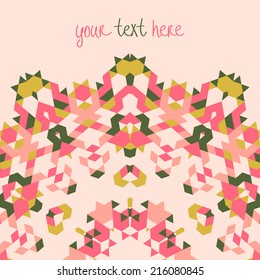 Abstract triangle vector geometric background.Vector illustration with space for your text