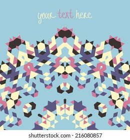 Abstract triangle vector geometric background.Vector illustration with space for your text