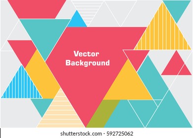 Abstract Triangle vector pattern