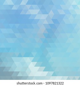 Abstract triangle. Vector pattern of colored geometric shapes