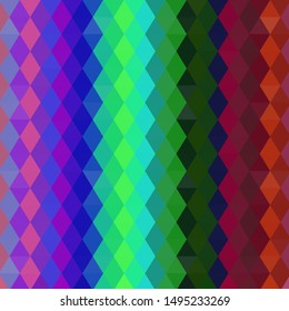 Abstract triangle. Vector pattern of colored geometric shapes