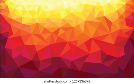 abstract triangle warm colors background vector illustration eps10