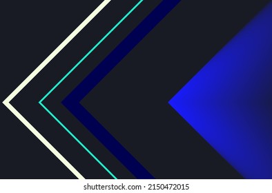abstract triangle in white blue and pitch black can be use for banner advertisement business card technology package design vector eps.