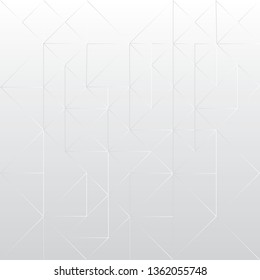 Abstract triangle white color background, vector illustration