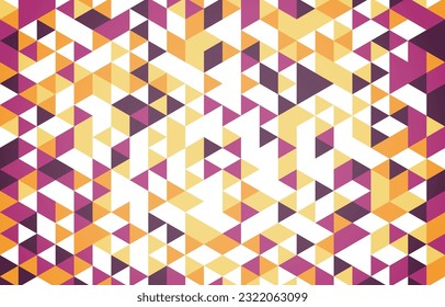 Abstract Triangle Yellow Purple Flat Background Template. Background template with an elegant design concept, minimal style composition for banner, flayer, etc.