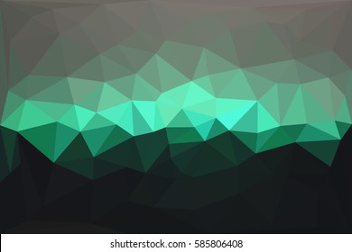 Abstract triangles 3d background. Low poly graphic design element. Business card backdrop, brochure cover, wall paper. Monochrome geometric decoration. Vector illustration