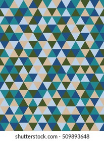 Abstract triangles background in blue colors