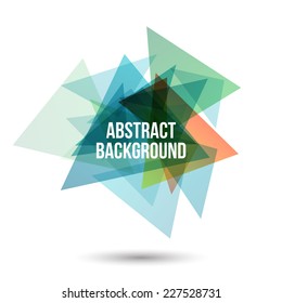 Abstract triangles background for business template