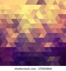 Abstract Triangles Background for Design. Vector Illustration EPS 10