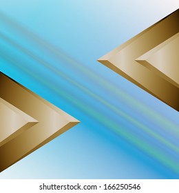 Abstract triangles background ,gold background ,web page background.