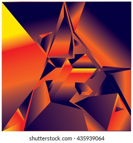 Abstract triangles background pattern illustration