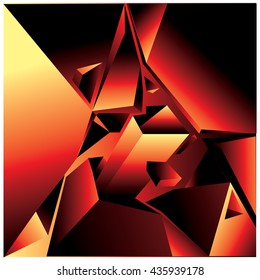 Abstract triangles background pattern illustration