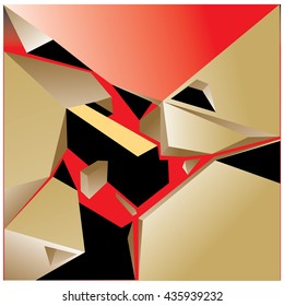 Abstract triangles background pattern illustration